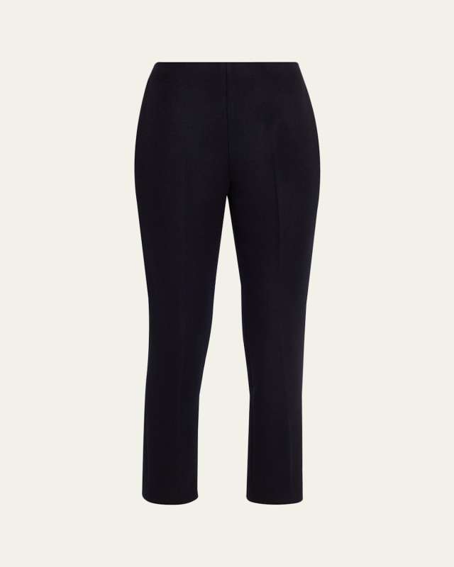 Ralph Cashmere Slim-Leg Ankle Trousers